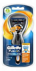 Станок для бритья, Gillette (Жиллет) Фьюжн проглайд флексбол + 1 сменная кассета