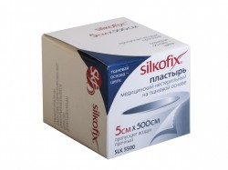 Пластырь Silkofix на шелковой основе р. 5смx500см 1 шт.