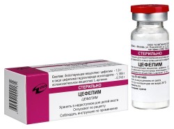 Цефепим пор. д/р-ра для в/в и в/м введ. 1 г 1 шт.