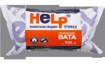 Вата стерильная хирургическая, Help (Хелп) 100 г гигроскопическая
